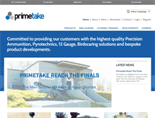 Tablet Screenshot of primetake.com